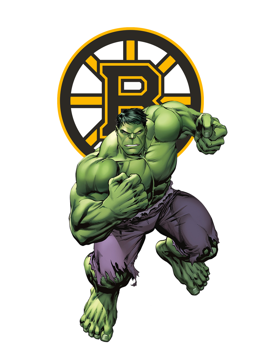 Boston Bruins Hulk Logo vinyl decal